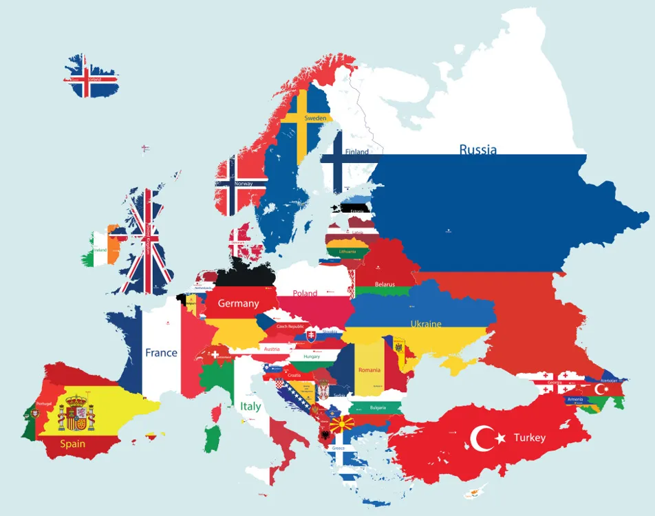 Europe map